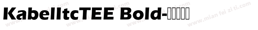 KabelItcTEE Bold字体转换